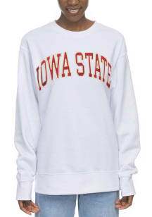 Iowa State Cyclones Womens White Sport Crew Sweatshirt
