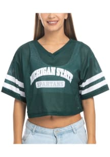 Womens Green Michigan State Spartans Mesh Jersey Fashion Football