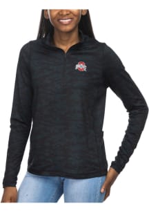 The Ohio State University Womens  Relaxed 1/4 Zip Pullover