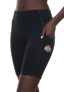 Ohio State Buckeyes Womens Black Bike Shorts