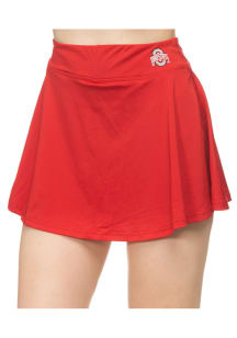 Ohio State Buckeyes Womens Red Flowy Skirt