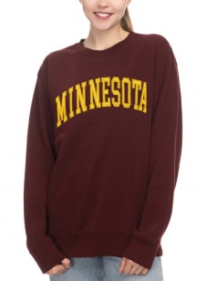 Womens Maroon Minnesota Golden Gophers Sport Fleece Crew Sweatshirt