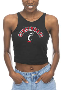 Womens Black Cincinnati Bearcats First Down Tank Top