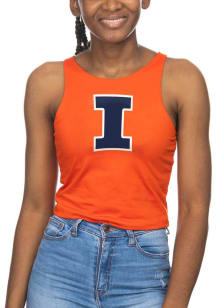 Illinois Fighting Illini Womens Orange First Down Tank Top