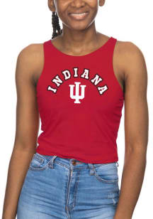 Womens Crimson Indiana Hoosiers First Down Tank Top