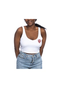 Womens White Indiana Hoosiers Lulu Tank Top