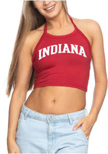 Indiana Hoosiers Womens Crimson Halter Tank Top