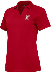 Antigua DC Defenders Womens Red Alternate Tribute Short Sleeve Polo Shirt