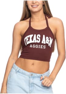 Texas A&amp;M Aggies Womens Maroon Halter Tank Top