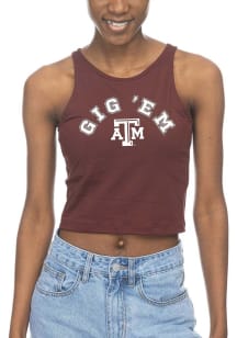 Texas A&amp;M Aggies Womens Maroon First Down Tank Top