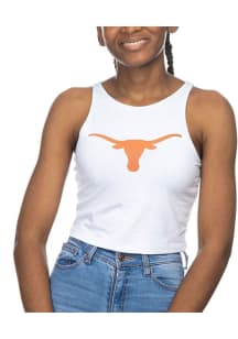 Texas Longhorns Womens White First Down Tank Top