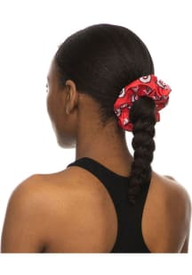 Allover Print Ohio State Buckeyes Womens Hair Scrunchie - Red