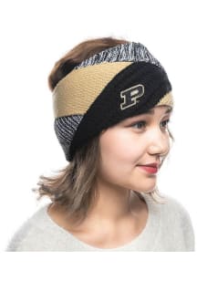 Criss Cross Purdue Boilermakers Womens Headband - Black