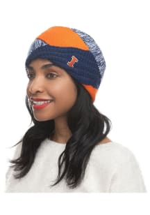 Criss Cross Illinois Fighting Illini Womens Headband - Navy Blue