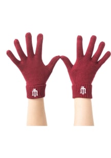 Fashion Knit Indiana Hoosiers Womens Gloves - Red