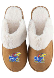 Kansas Jayhawks Faux Suede Womens Slippers