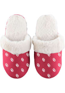 Oklahoma Sooners Fuzzy Womens Slippers