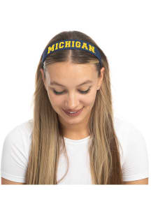 Hard Design Michigan Wolverines Womens Headband - Navy Blue