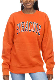 Syracuse Orange Womens Orange Sport Fleece Crew Sweatshirt