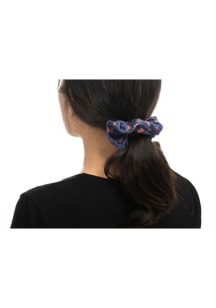 Paisley Print Illinois Fighting Illini Womens Hair Scrunchie - Navy Blue