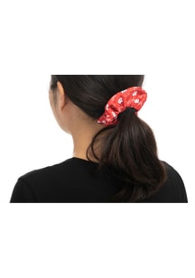 Paisley Print Wisconsin Badgers Womens Hair Scrunchie - Red