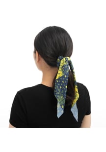 Patchwork Michigan Wolverines Womens Hair Scrunchie - Navy Blue