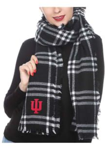 Plaid Blanket Indiana Hoosiers Womens Scarf - Red