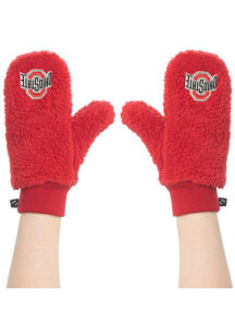 Sherpa Ohio State Buckeyes Womens Gloves - Red