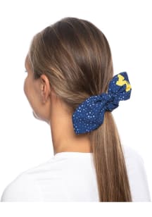 Speckle Michigan Wolverines Womens Hair Scrunchie - Navy Blue