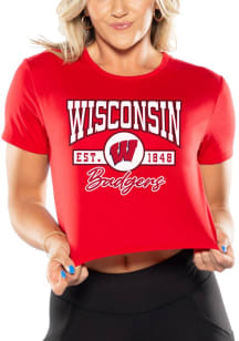 Wisconsin Badgers Established Short Sleeve T-Shirt - Red