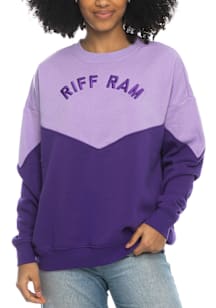 TCU Horned Frogs Womens Lavender Bestie Crew Sweatshirt