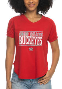 Ohio State Buckeyes Hot Mama Short Sleeve T-Shirt - Red