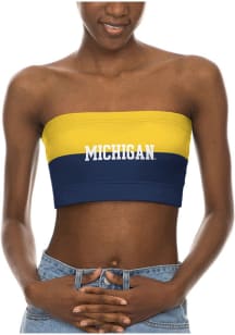 Womens Navy Blue Michigan Wolverines Wordmark Tank Top