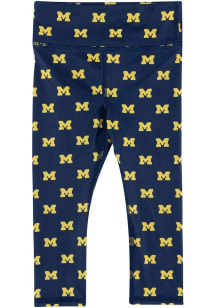 Toddler Navy Blue Michigan Wolverines Primary Logo Bottoms Leggings