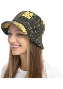 Paisley Patchwork Iowa Hawkeyes Mens Bucket Hat - Black