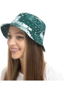 Paisley Patchwork Michigan State Spartans Mens Bucket Hat - Green