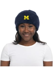 Sherpa Michigan Wolverines Womens Knit Hat - Navy Blue