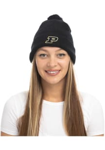 Fashion Knit Purdue Boilermakers Womens Knit Hat - Black