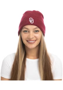 Oklahoma Sooners Red Fashion Knit Design Womens Knit Hat