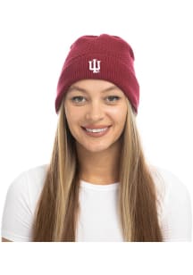 Fashion Knit Design Indiana Hoosiers Womens Knit Hat - Red