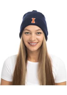 Fashion Knit Illinois Fighting Illini Womens Knit Hat - Navy Blue