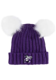 K-State Wildcats Purple Two Pom Youth Knit Hat