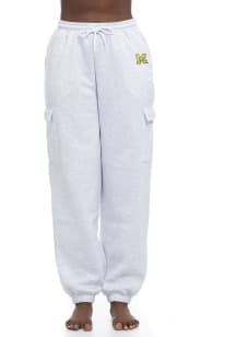 Womens Ash Michigan Wolverines Cargo Sweatpants