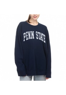 Womens Navy Blue Penn State Nittany Lions Sport Fleece Crew Sweatshirt