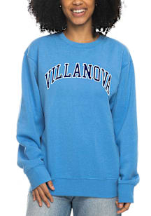 Villanova Wildcats Womens Light Blue Sport Fleece Crew Sweatshirt