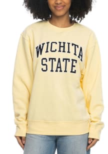 Wichita State Shockers Womens Yellow Sport Fleece Crew Sweatshirt