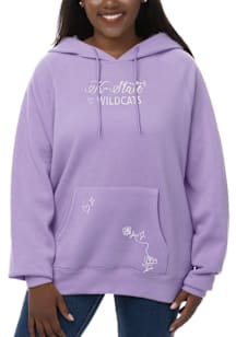 Womens Lavender K-State Wildcats Doodles Hooded Sweatshirt