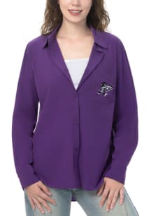 Womens Purple K-State Wildcats Victory Long Sleeve Dress Shirt