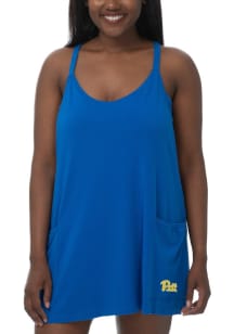 Womens Blue Pitt Panthers Ace Short Sleeve Dress