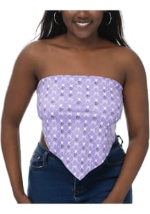 Womens Lavender K-State Wildcats Tie Back Tank Top